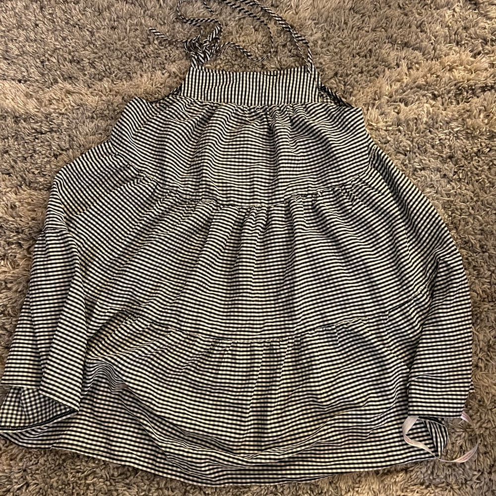 Striped apron dress